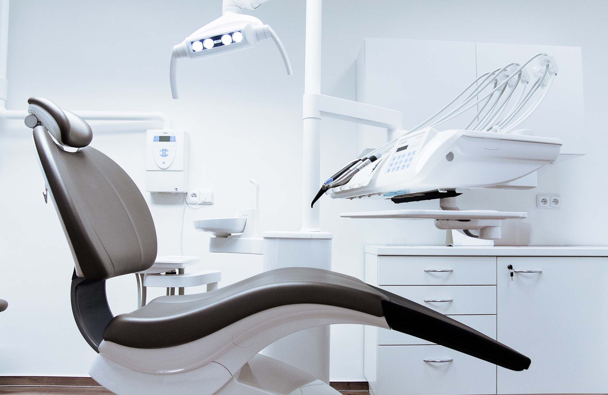 Empty dentist chair in dental office. Empty dentist chair in a modern and clean dental office Ashbourne | Ireland