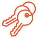 Orange key-chain